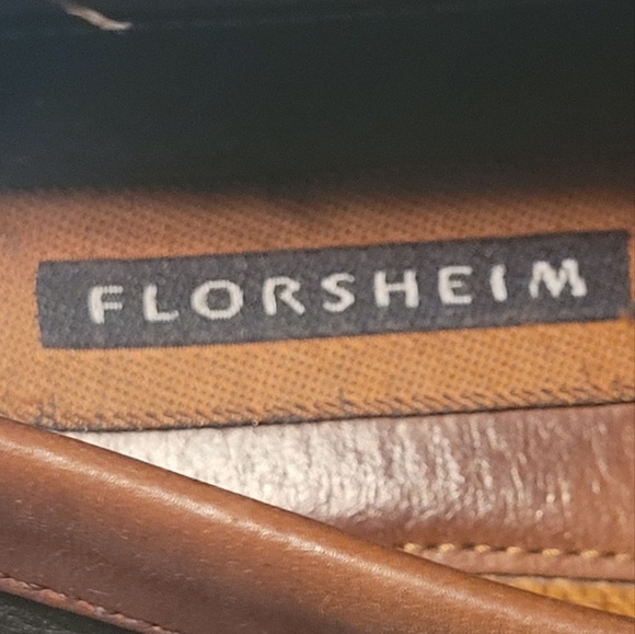 Men Vintage Leather Black And Brown Tassel Loafers By Florsheim Size 9D - Picture 10 of 11